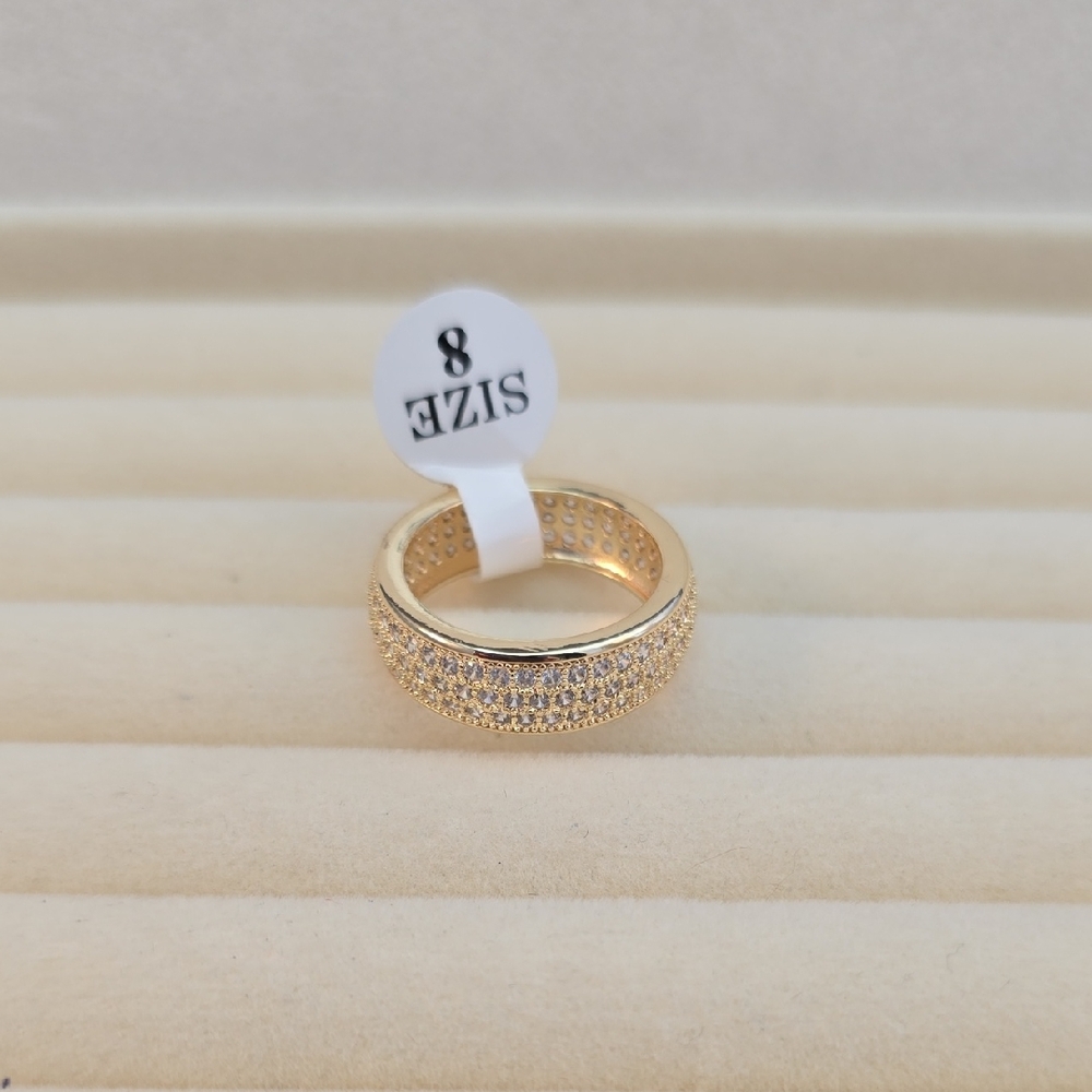 Elegant Gold and Silver Gold Filled Women's Ring Sz 8